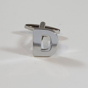 Gemelli Cufflink Letter D 100% Ottone